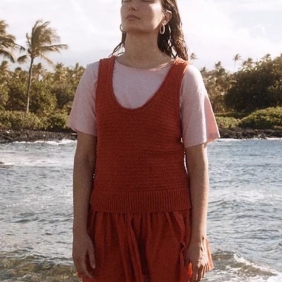 Madewell Fairview Sweater Tank in Rusted Clay NWOT (M) - Picture 10 of 11